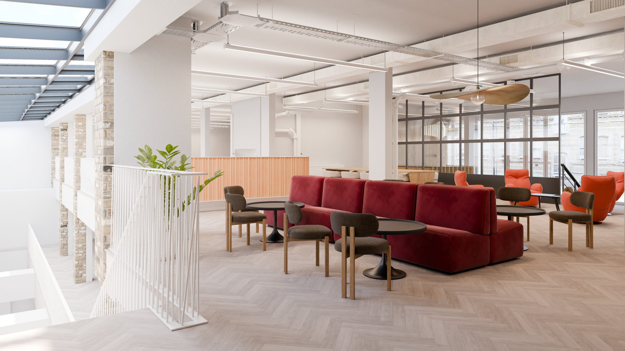Modern Open Office Interior Visualisation